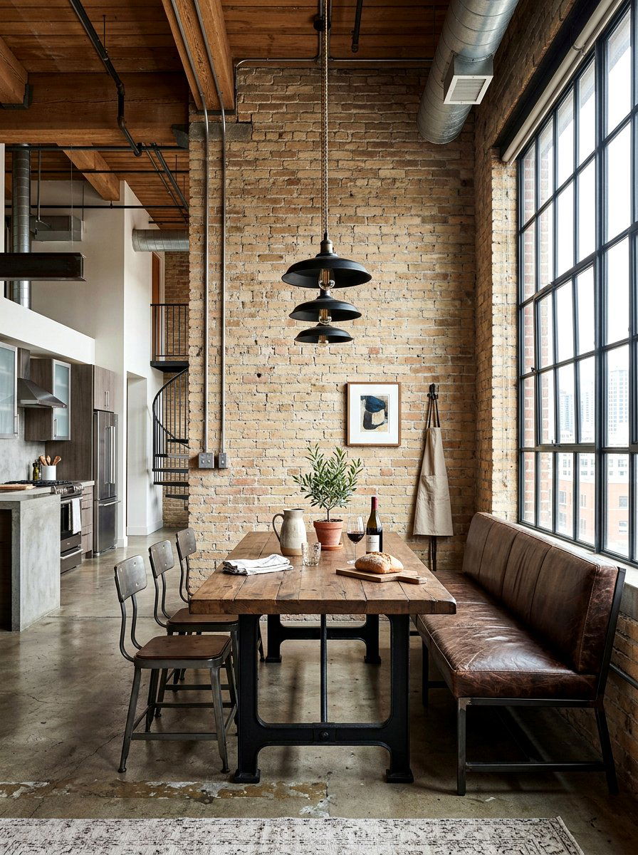 Industrial Kitchen Nook - 30 kitchen nook ideas