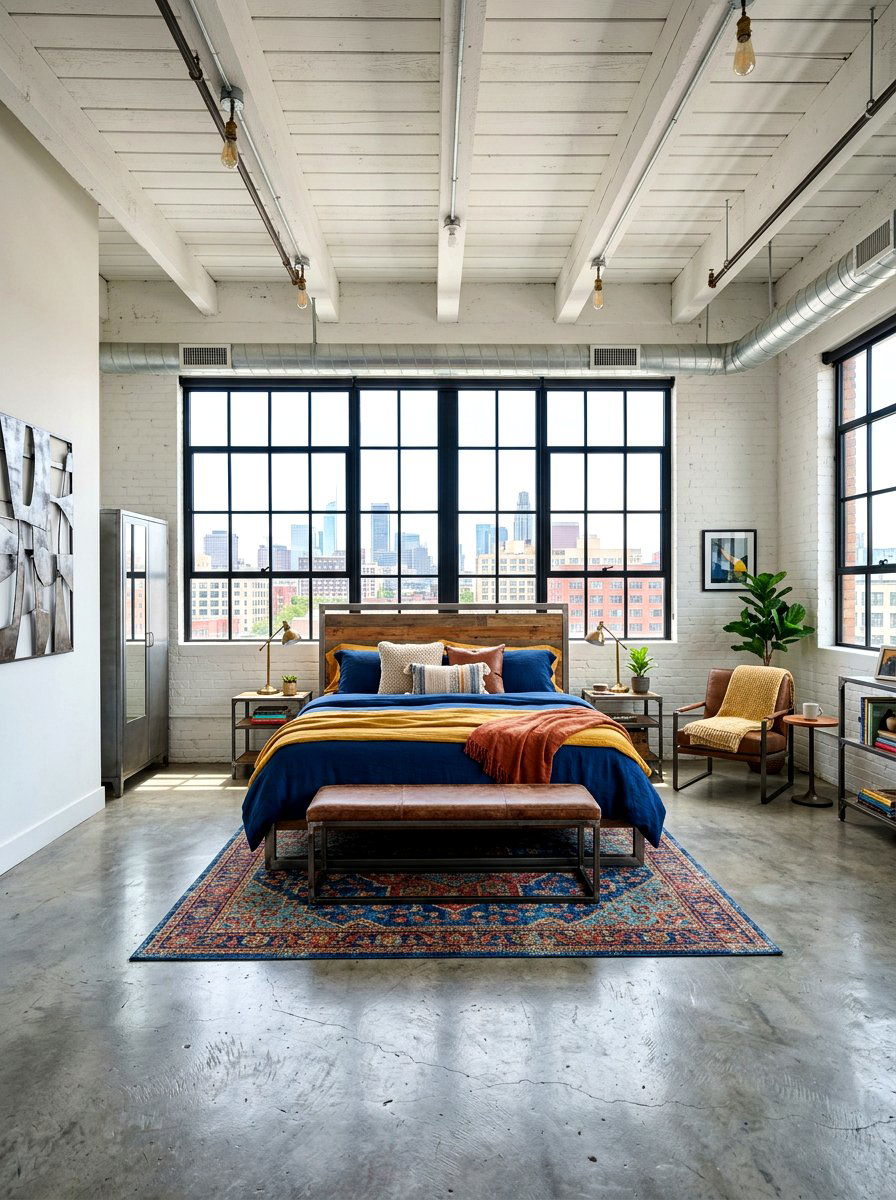 Industrial Light Bedroom - 30 light and airy bedroom ideas