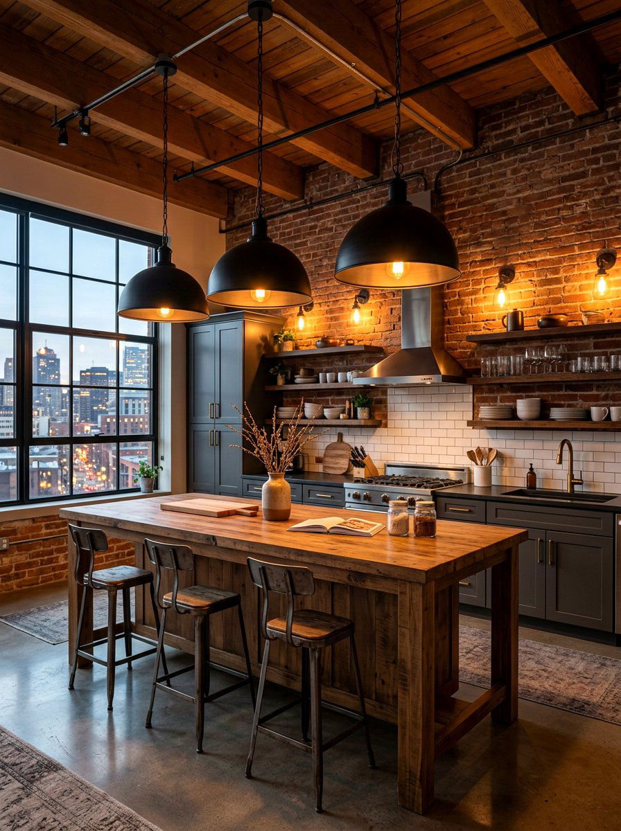 Industrial Lighting Kitchen - 30 bakery style kitchen ideas