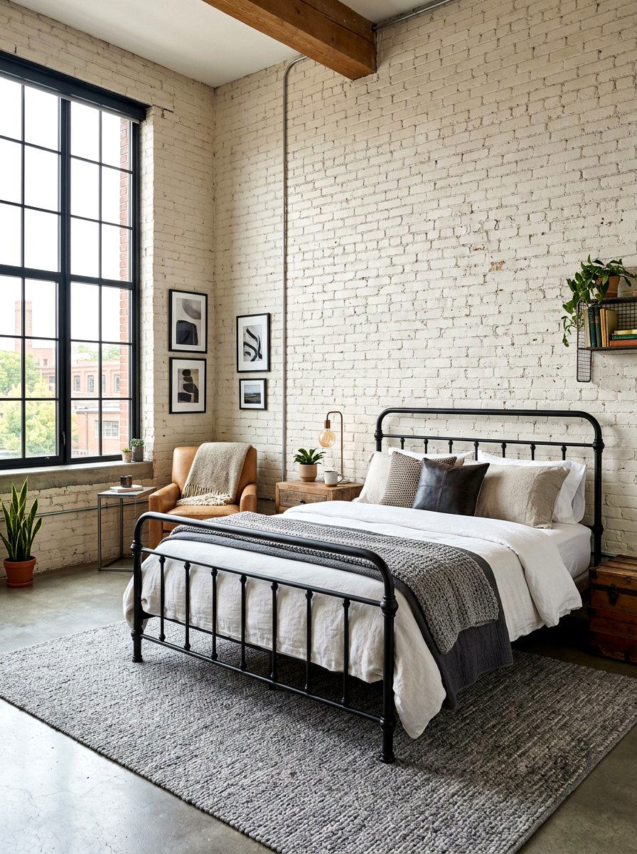 Industrial Linen White Bedroom - 30 linen white bedroom ideas