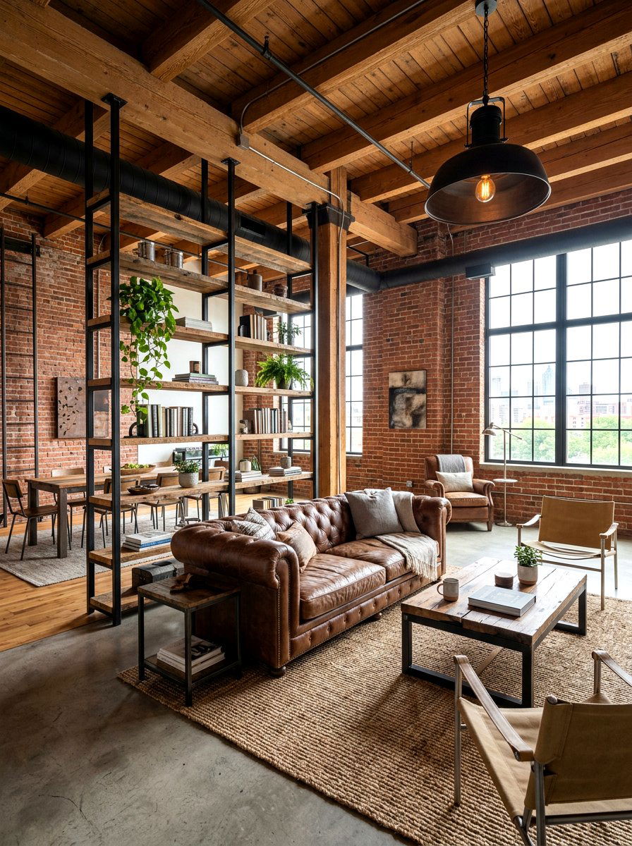 Industrial Living Room - 30 rectangle living room layout ideas