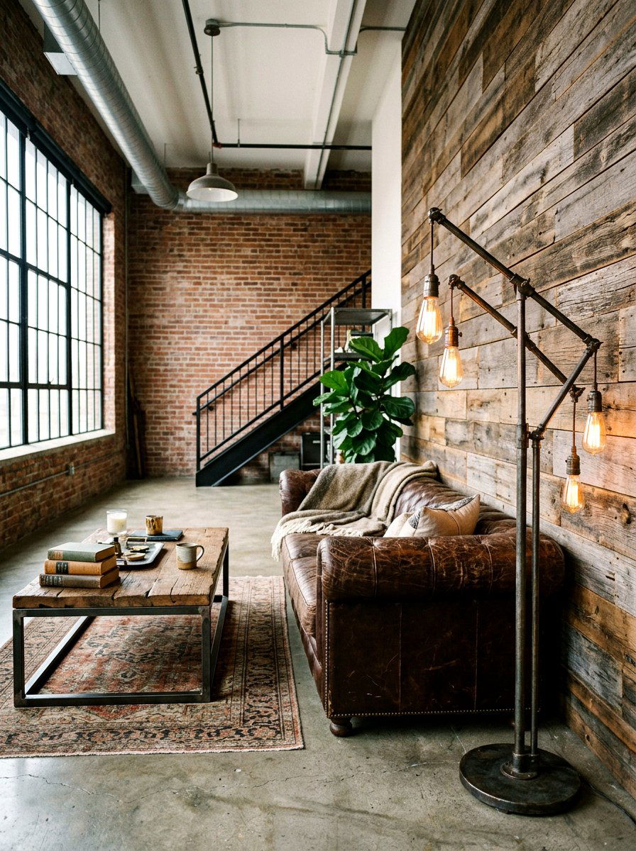 Industrial Living Room Lamp - 30 living room lighting ideas