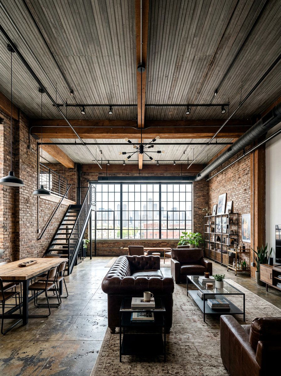 Industrial Loft Beadboard - 30 beadboard ceiling ideas