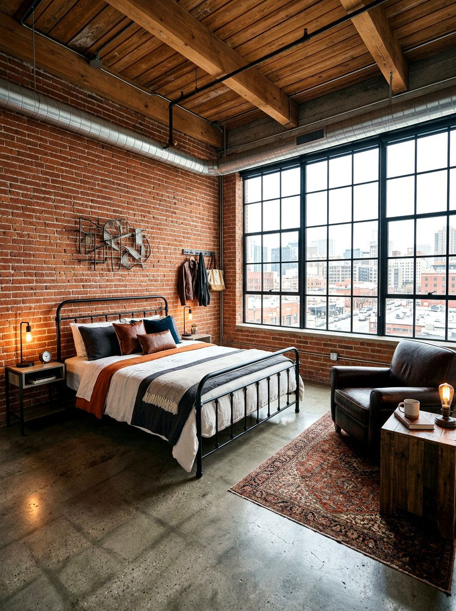 Industrial Loft Bedroom - 30 modern bedroom ideas
