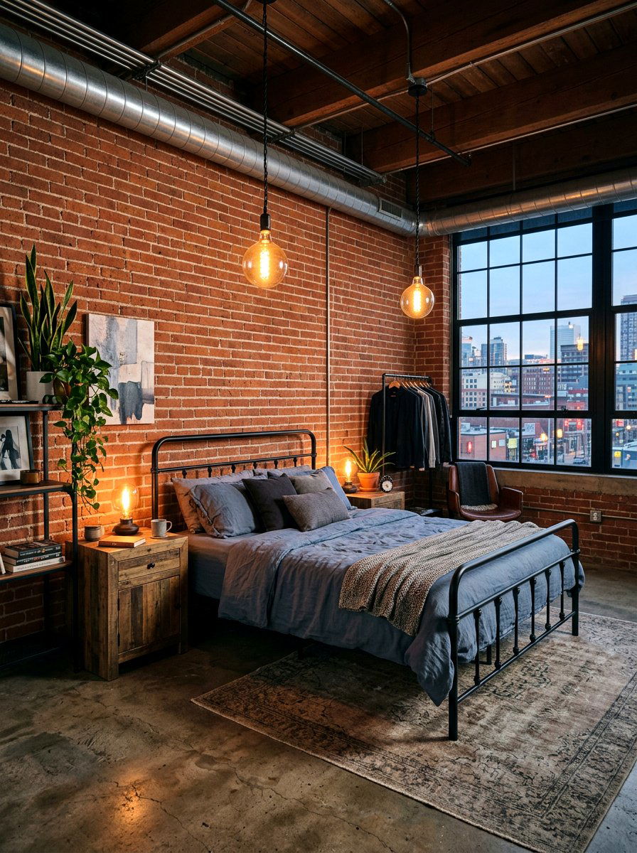 Industrial Loft Bedroom Style - 30 apartment bedroom ideas