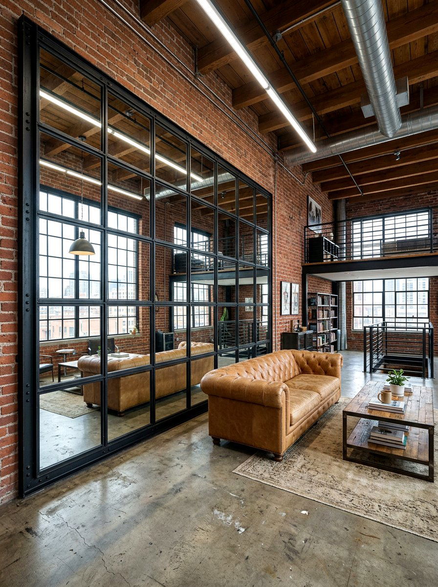 Industrial Loft Mirror Wall - 30 floor to ceiling mirror wall ideas
