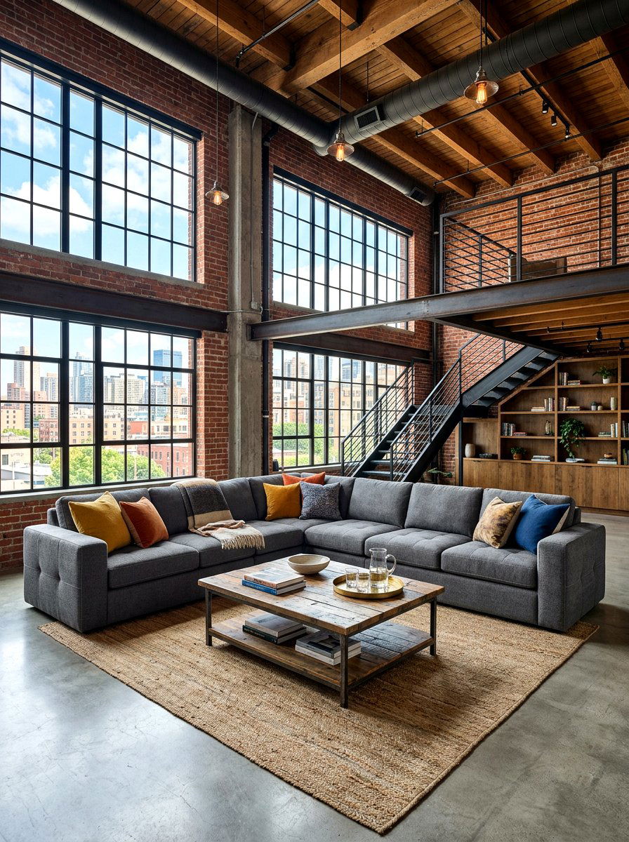 Industrial Loft Open Seating - 30 conversation seating ideas