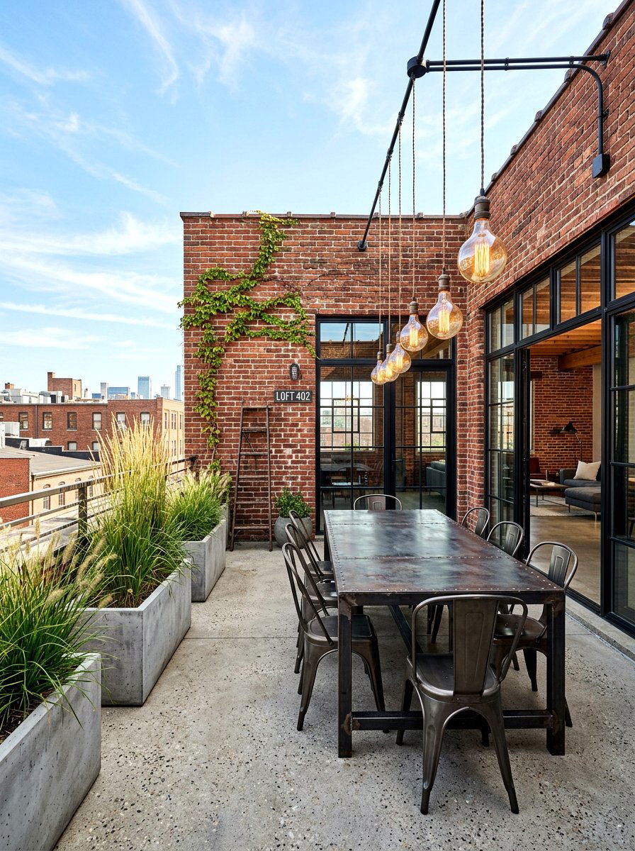 Industrial Loft Outdoor - 30 alfresco birthday party ideas