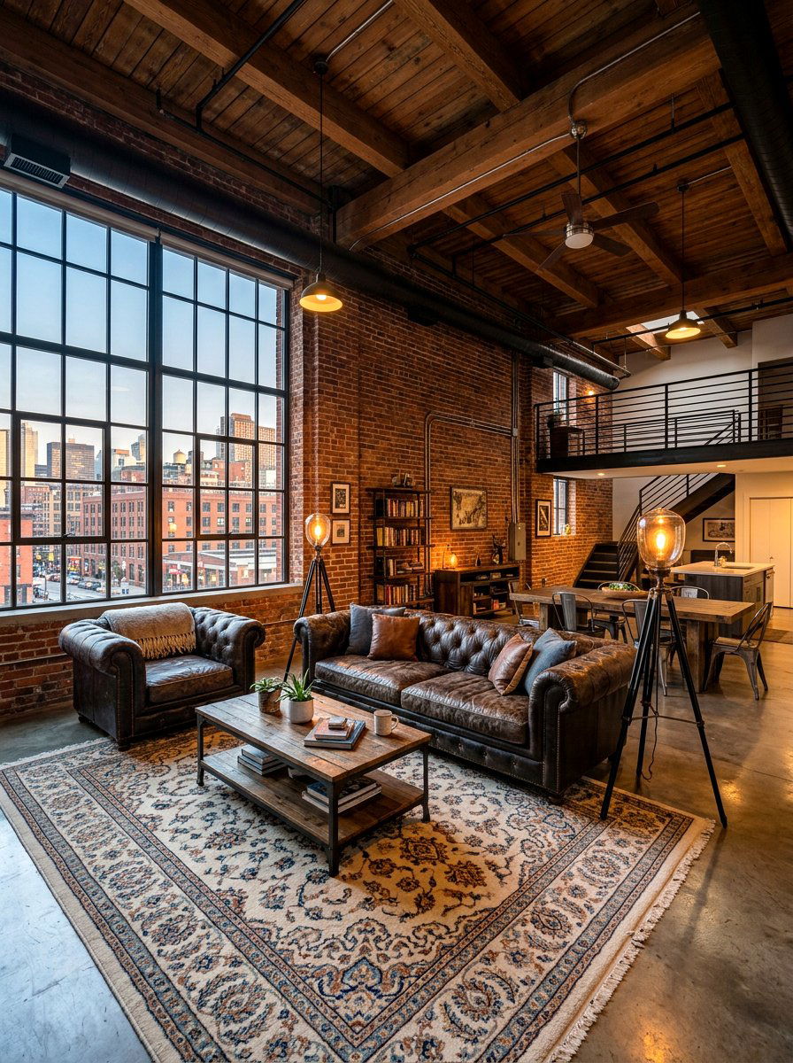 Industrial Loft Space - 30 unoptimized cozy home ideas