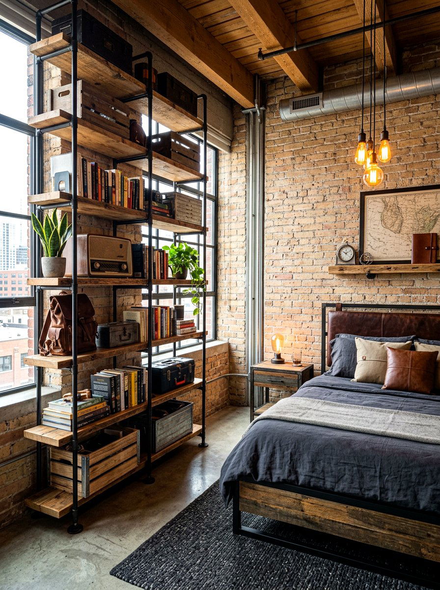 Industrial Loft Storage - 30 eaves storage ideas