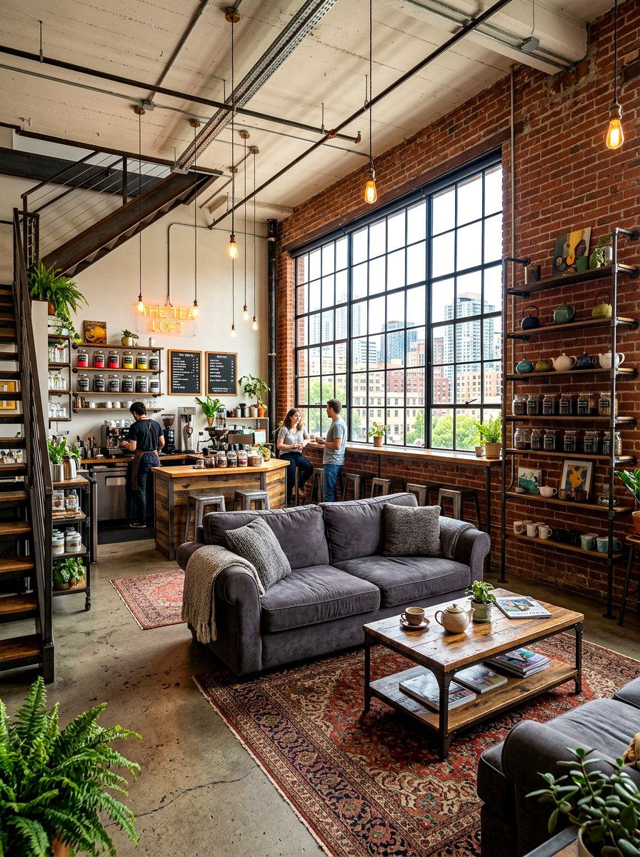 Industrial Loft Tea Room - 30 English tea room ideas