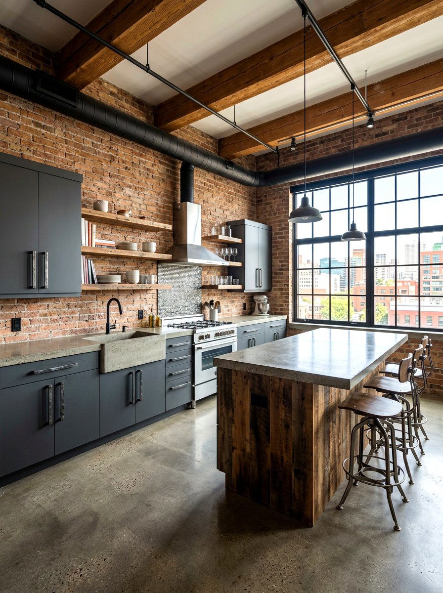 Industrial Long Bar Pulls Kitchen - 30 long pull cabinet ideas