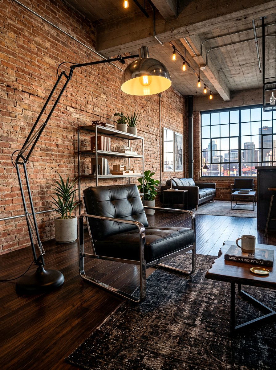 Industrial Lounge Chrome Armchair - 30 chrome accent furniture ideas