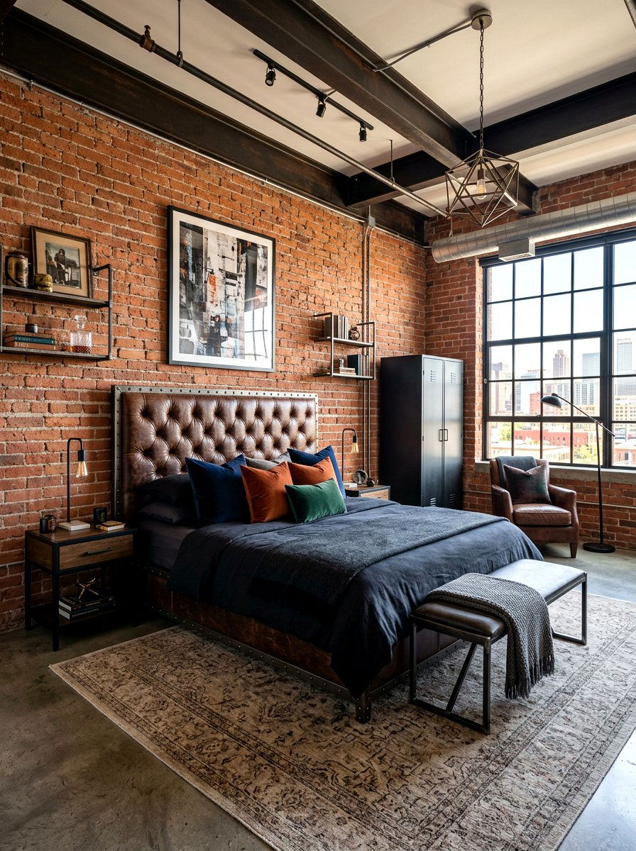 Industrial Luxury Bedroom - 30 luxury bedroom ideas