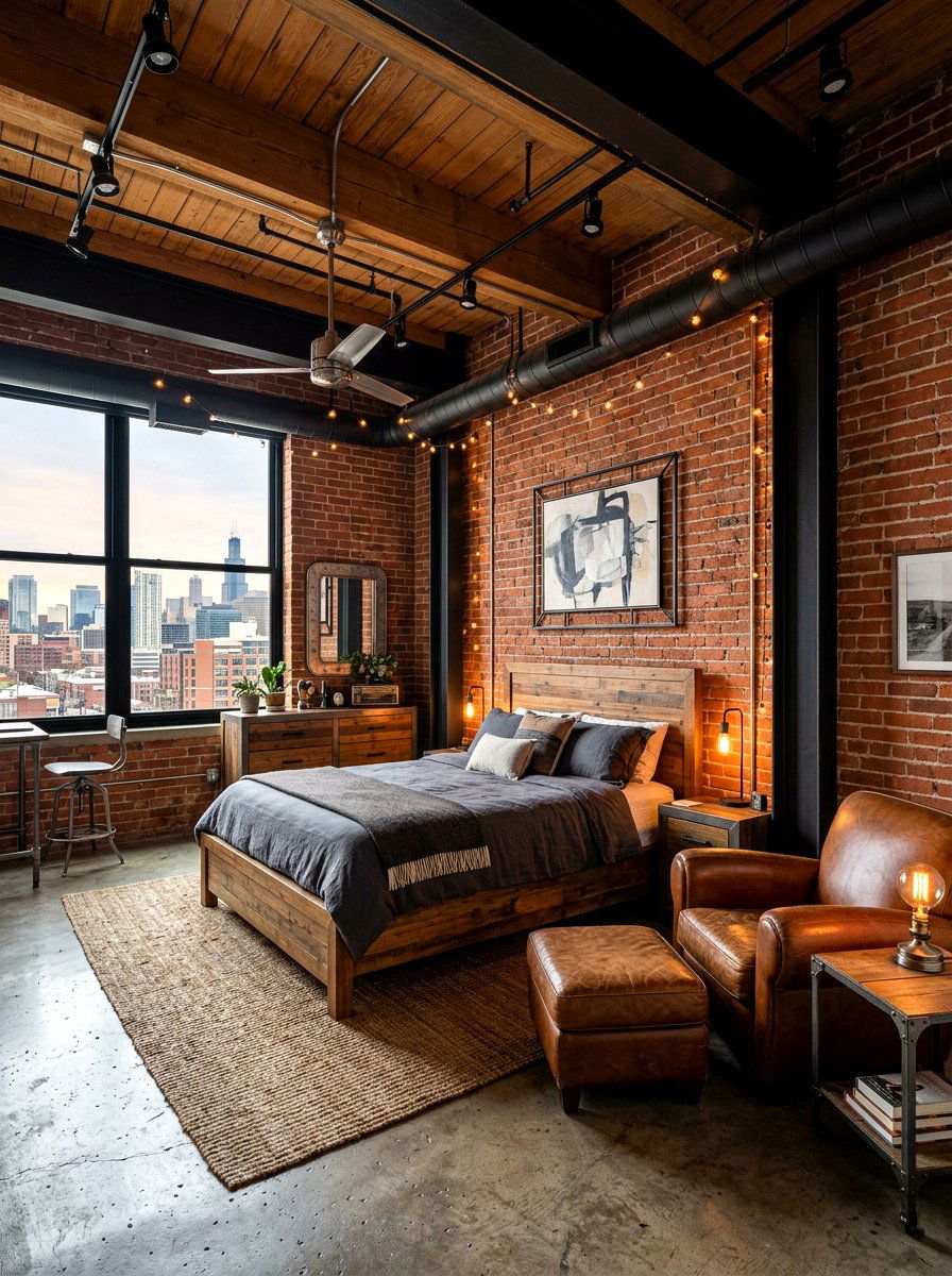 Industrial Master Bedroom - 30 luxury master suite ideas