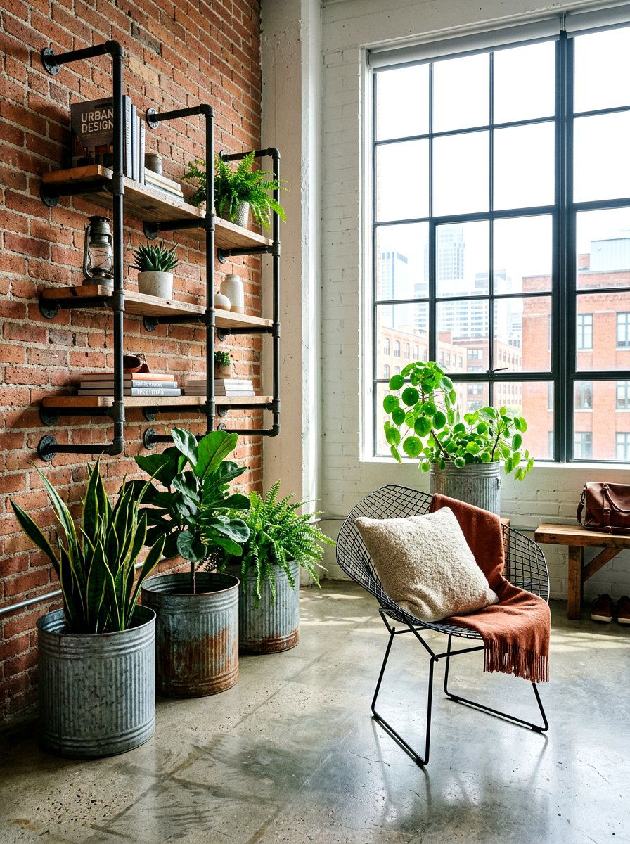 Industrial Metal Accents - 30 apartment patio ideas
