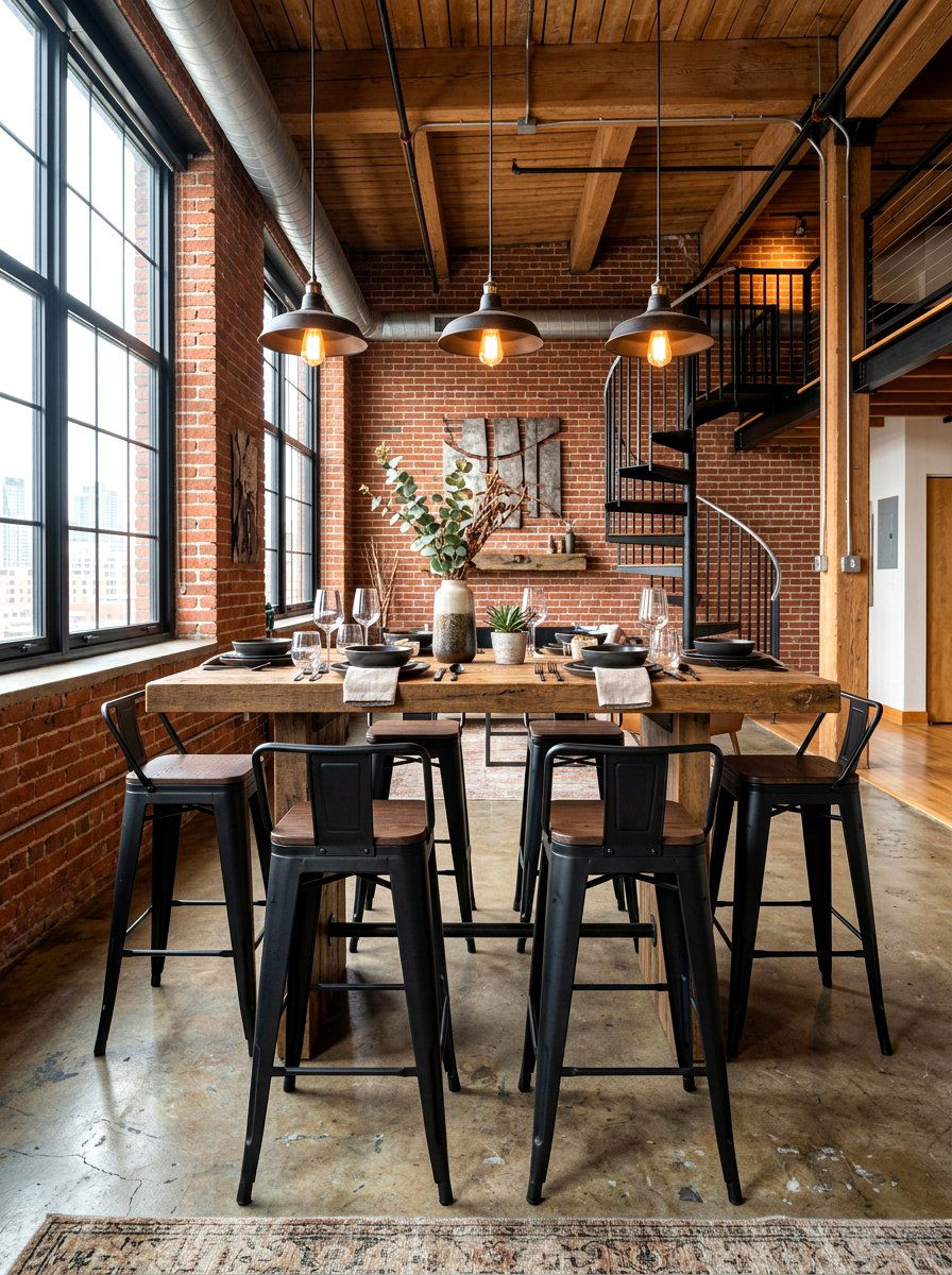 Industrial Metal Bar Stools - 30 mixed dining seating ideas