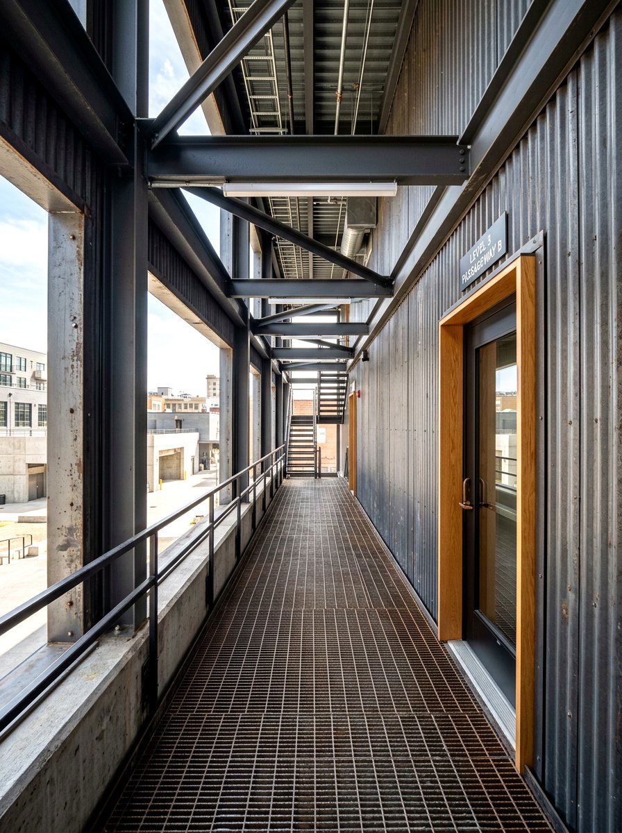 Industrial Metal Breezeway - 30 breezeway ideas