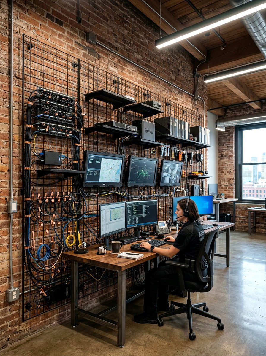 Industrial Metal Command Center - 30 family message center ideas