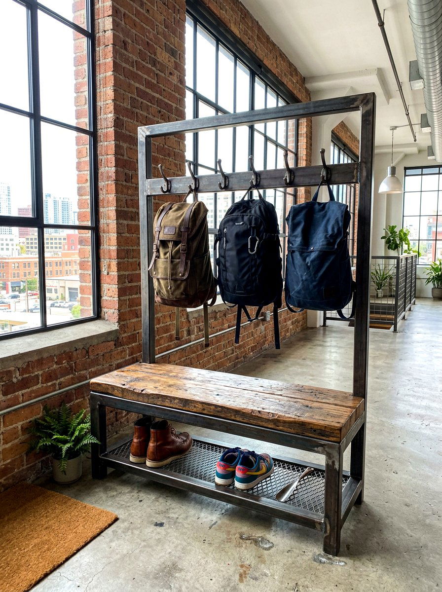 30 Entry Bench And Hooks Ideas to Stay Organized at the Door