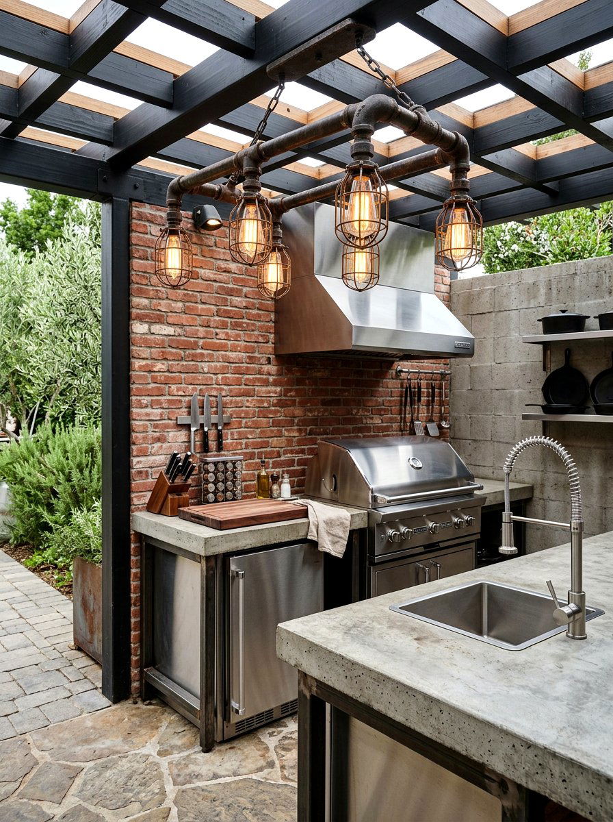Industrial Metal Patio Chandelier - 30 outdoor chandelier ideas