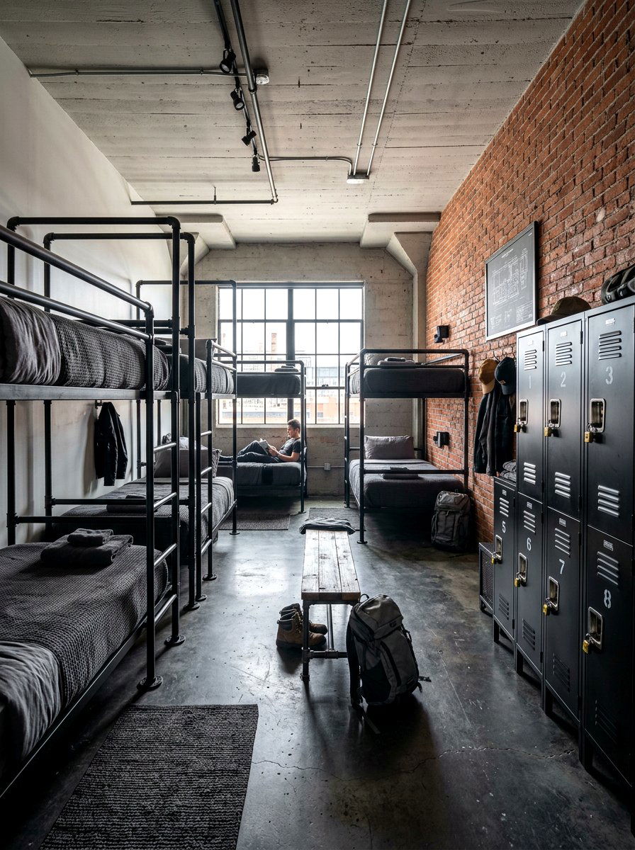 Industrial Metal Shared Room - 30 shared sibling room decor ideas