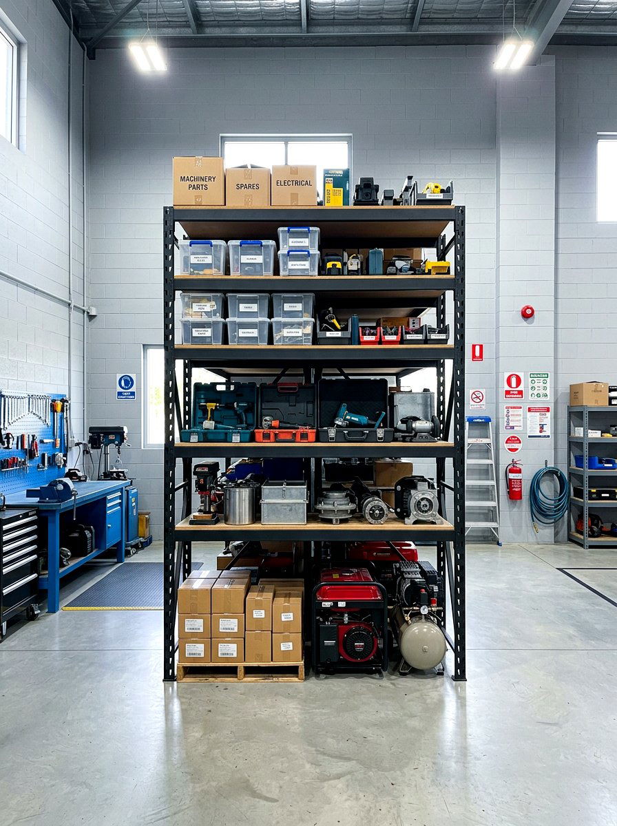 Industrial Metal Shelving For Heavy Items - 30 garage organization for small spaces ideas