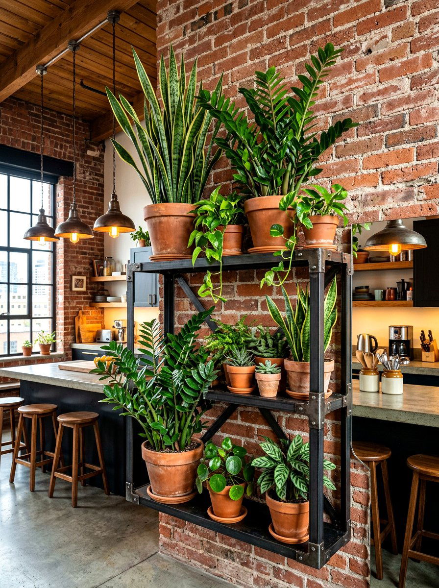 30 Kitchen Plant Shelf Ideas to Show Off Your Favorite Greens