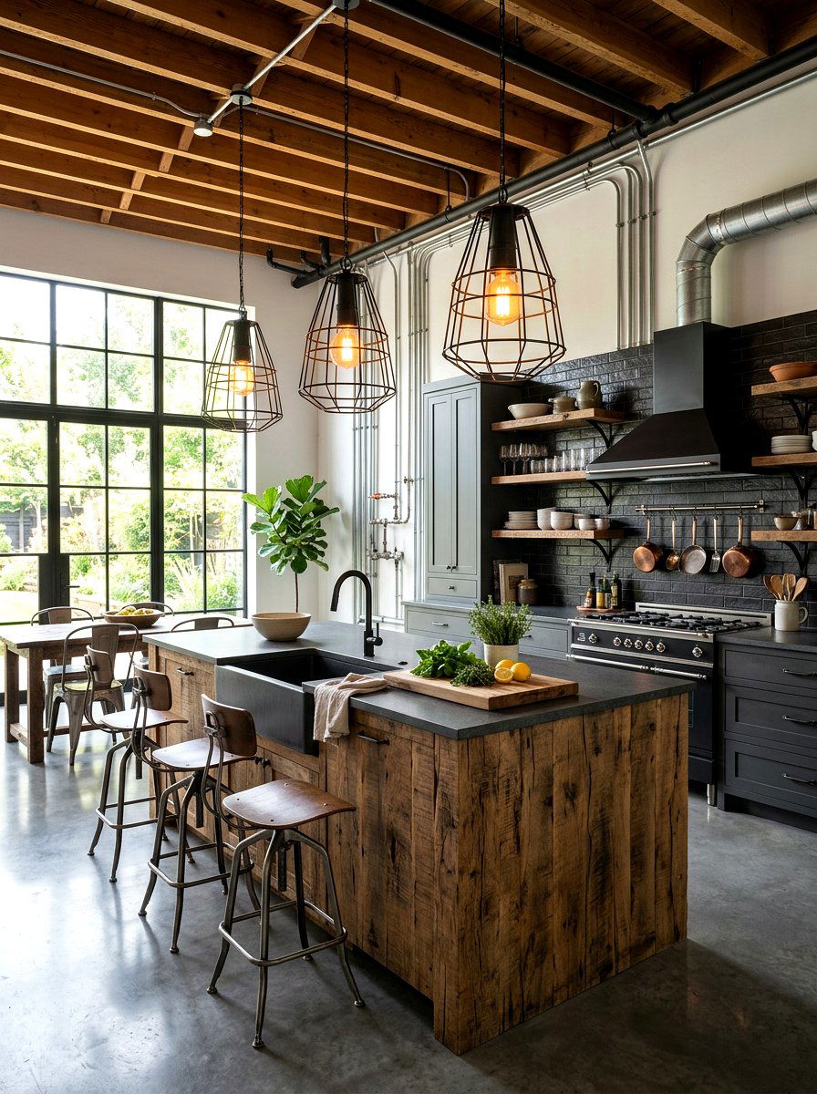 30 modern rustic kitchen ideas: Warm Charm Meets Clean Style