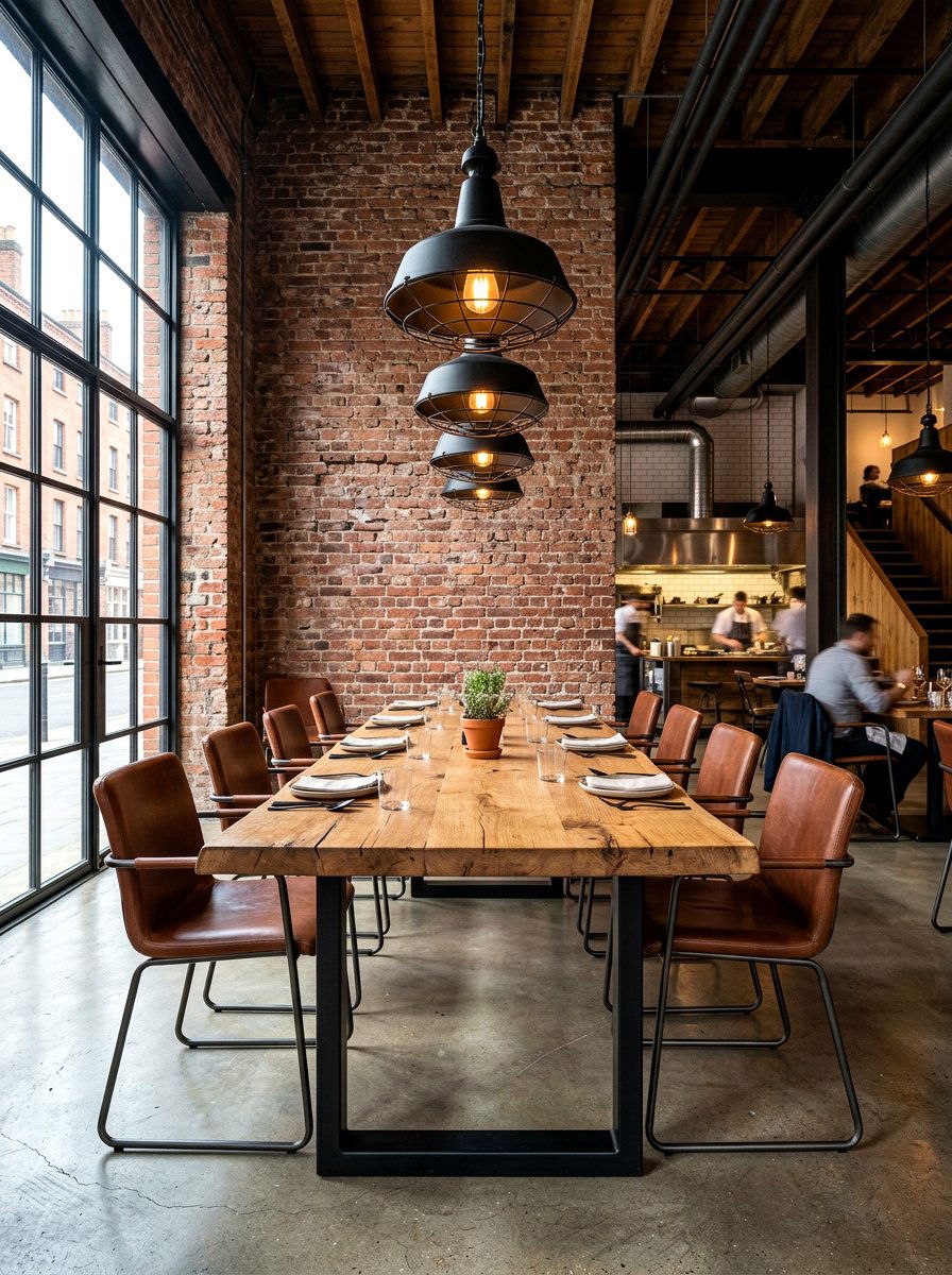 Industrial Open Dining Layout - 30 open dining room ideas