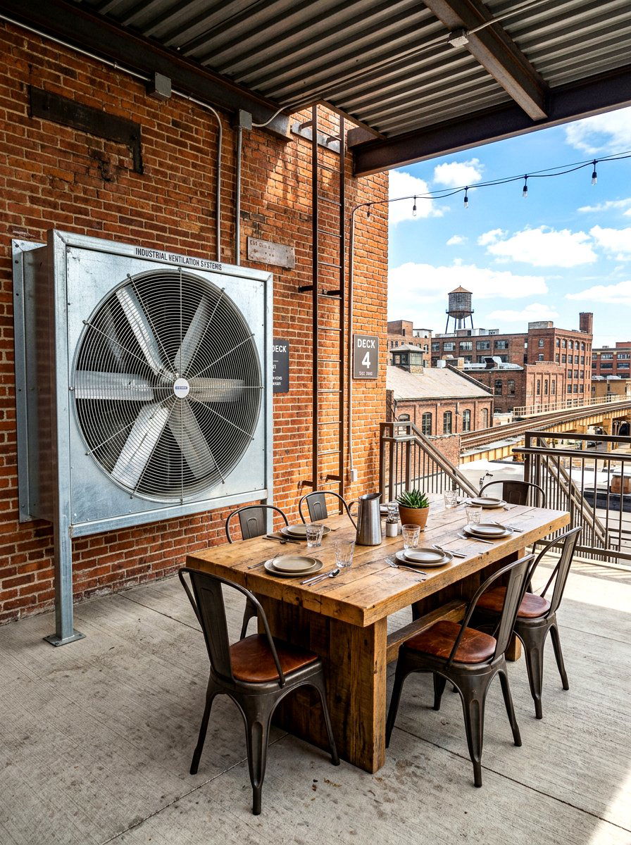 Industrial Outdoor Fan - 30 outdoor ceiling fan patio ideas