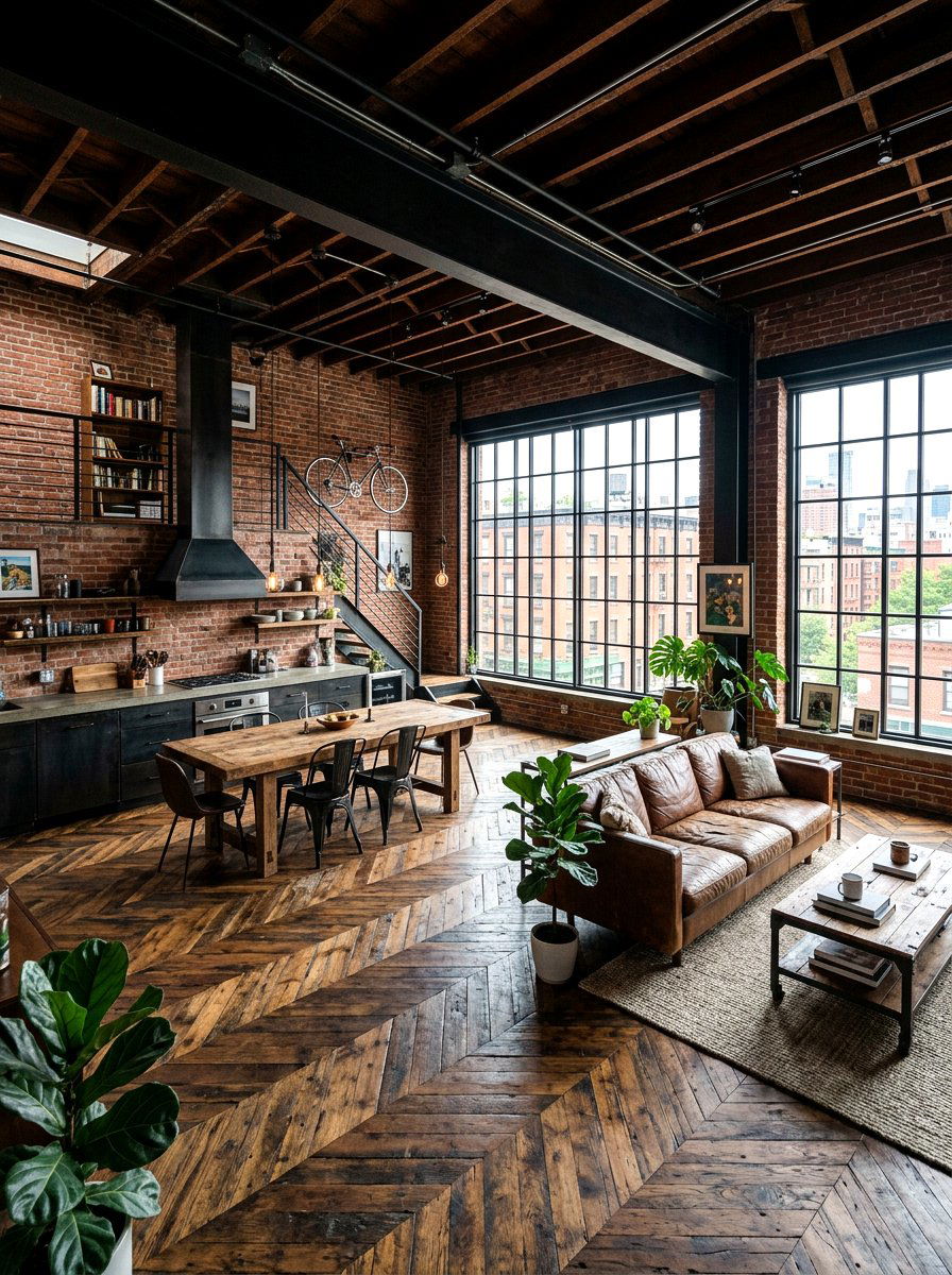 Industrial Parquet Floor - 30 parquet floor ideas