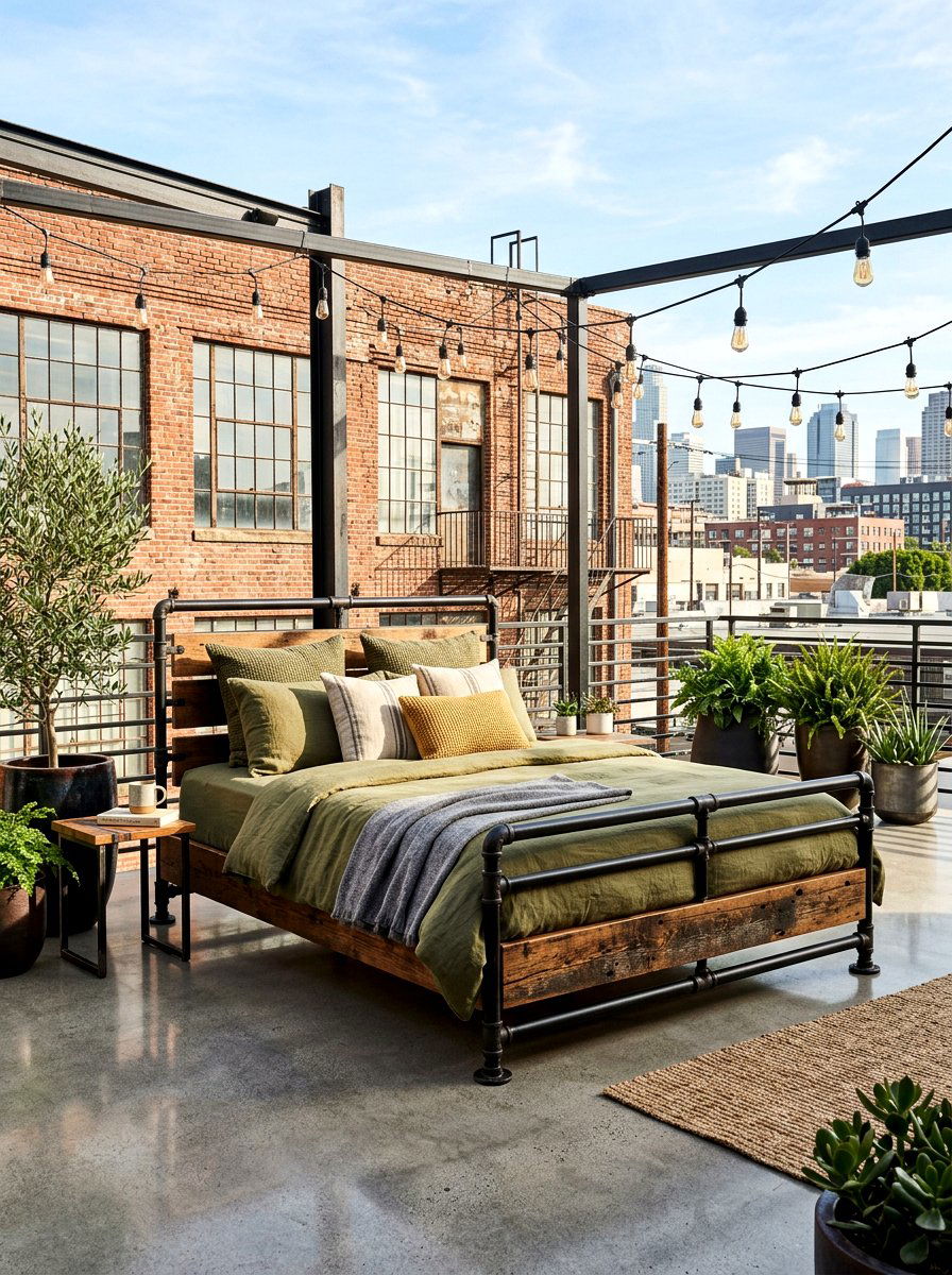 Industrial Patio Bed - 30 cabana bed patio ideas