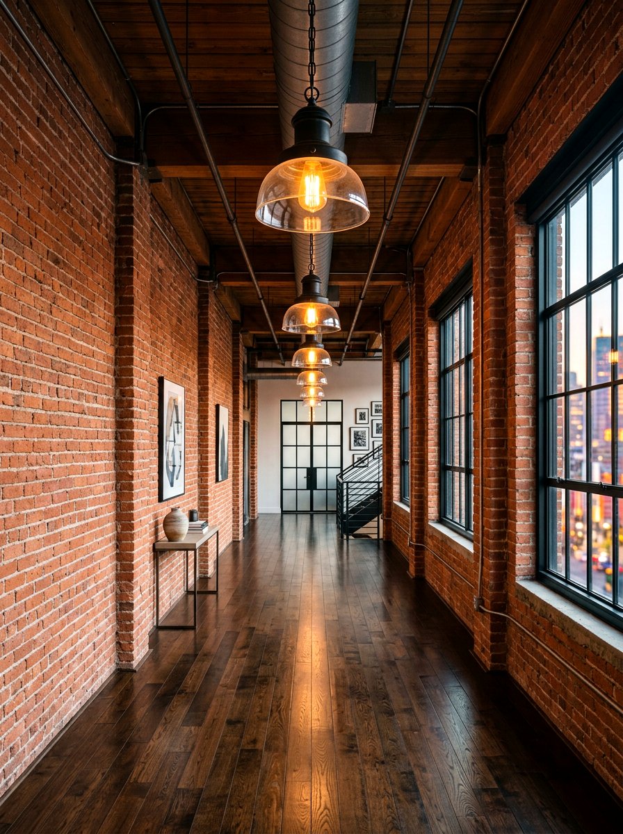 Industrial Pendant Light - 30 hallway lighting ideas