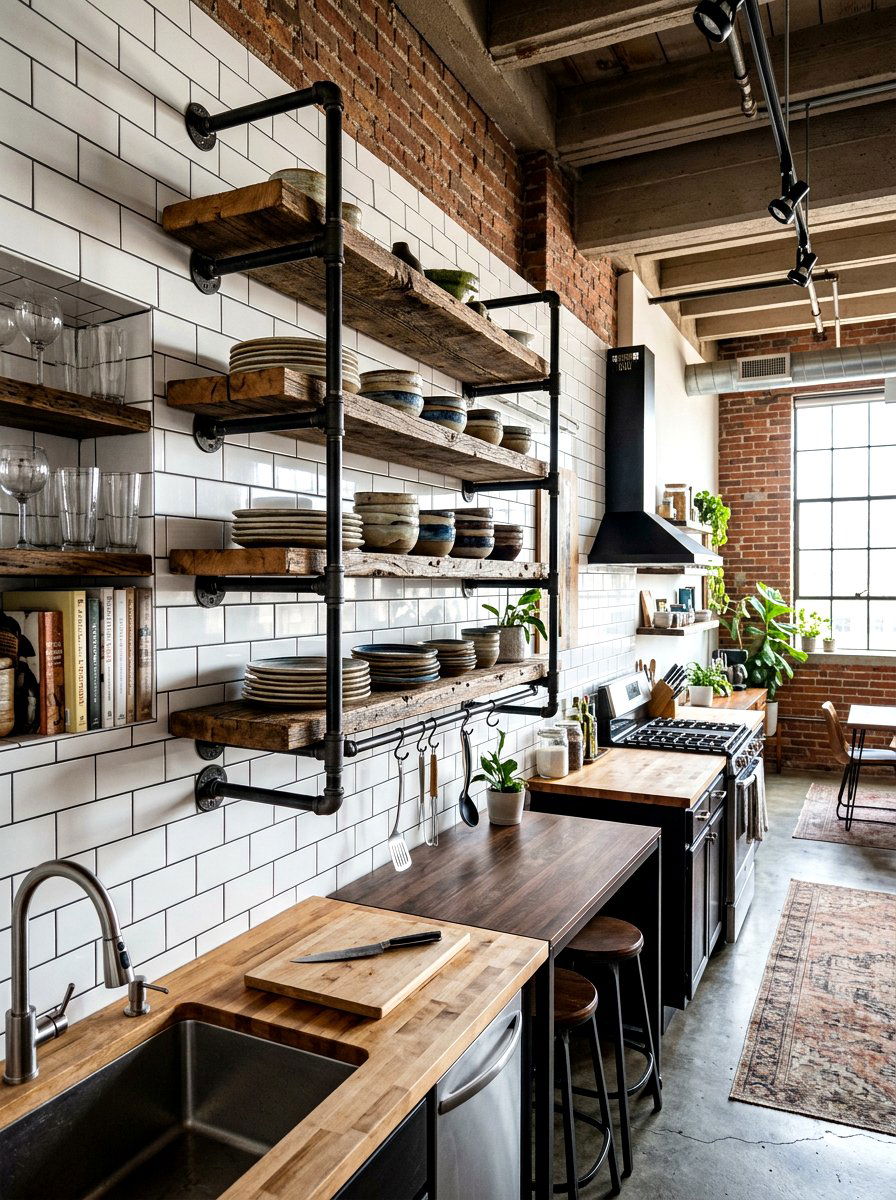 Industrial Pipe Plate Rack - 30 plate rack wall ideas