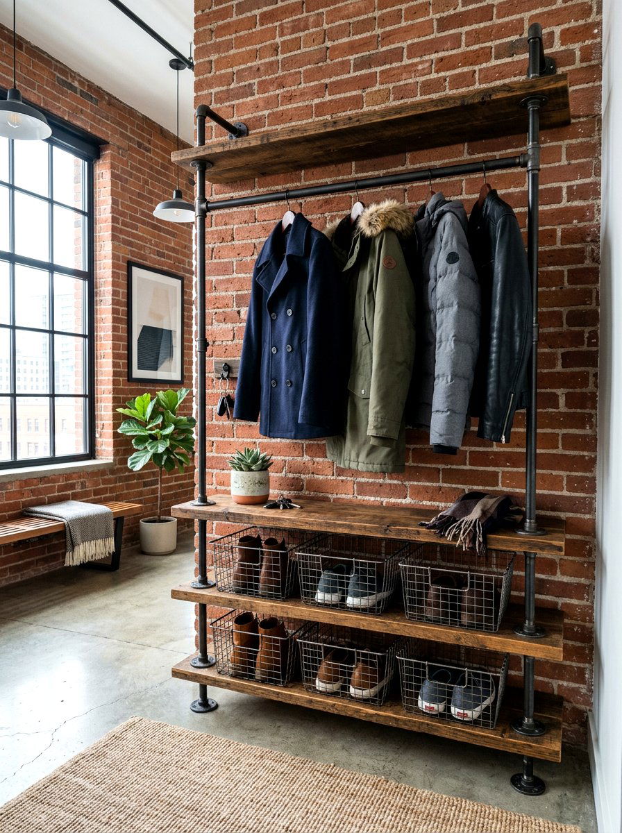 Industrial Pipe Rack - 30 drop zone ideas