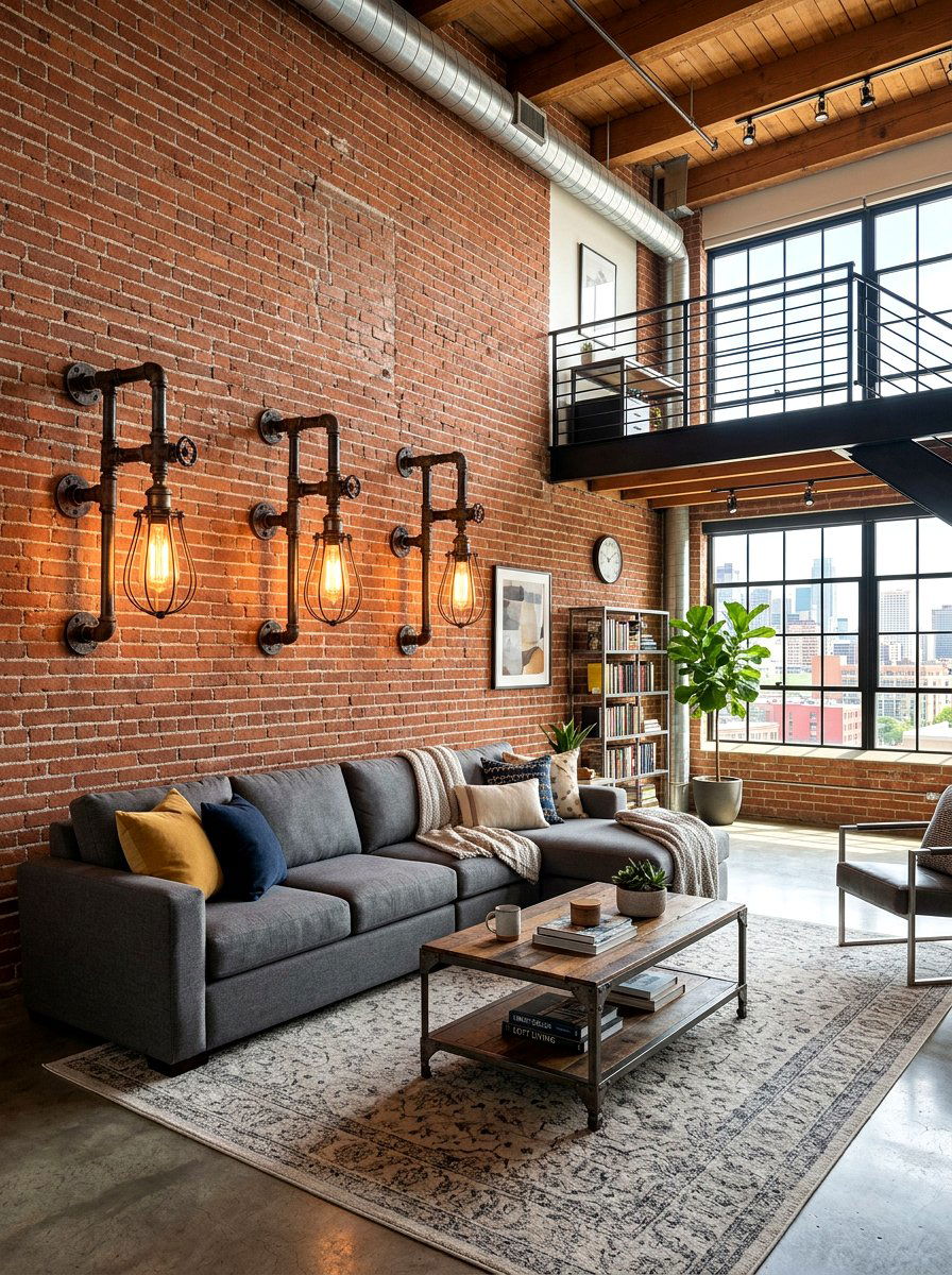 Industrial Pipe Sconce - 30 wall sconce ideas