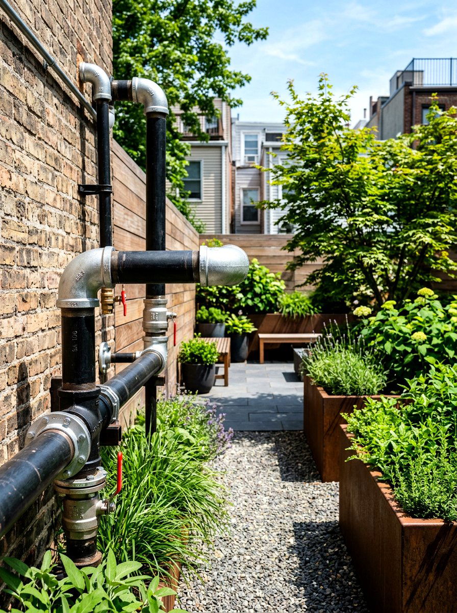 Industrial Pipe - 30 grape arbor ideas