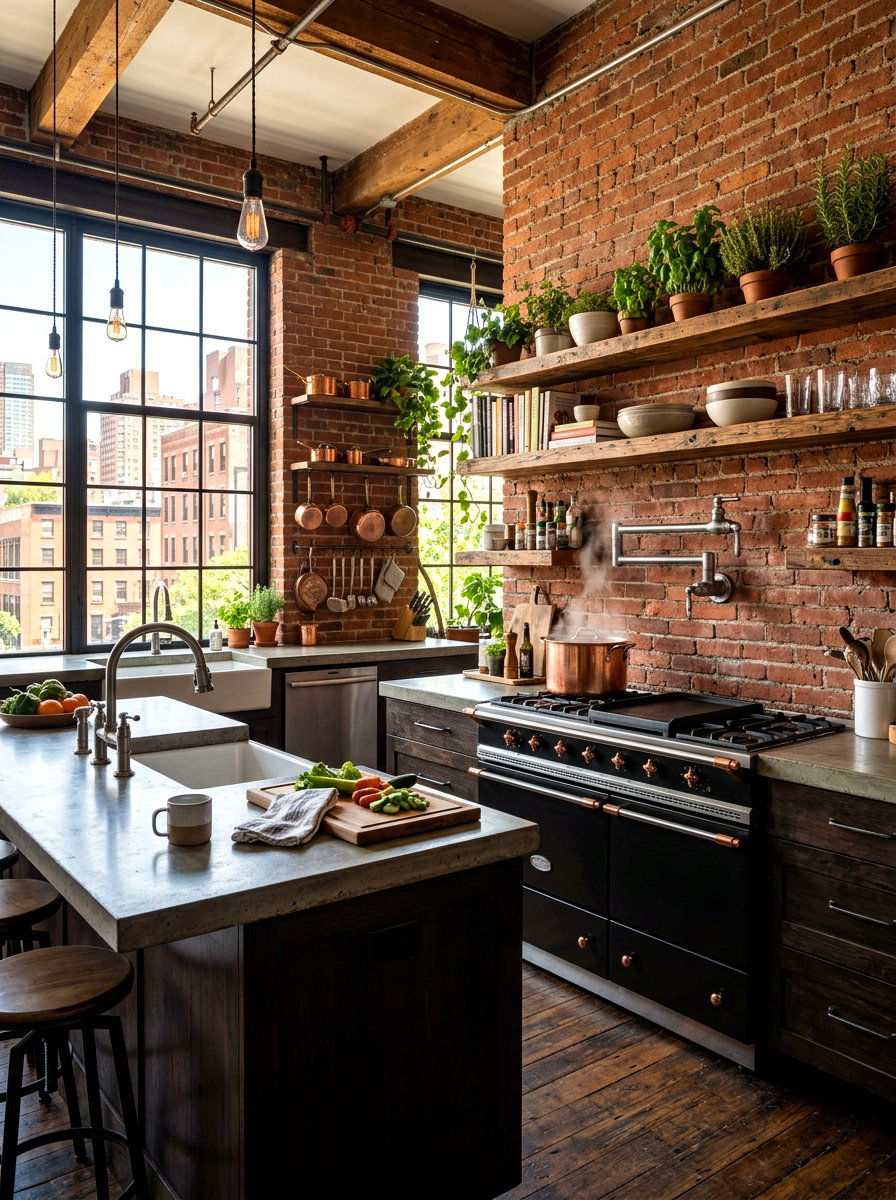 Industrial Pot Filler - 30 pot filler kitchen ideas