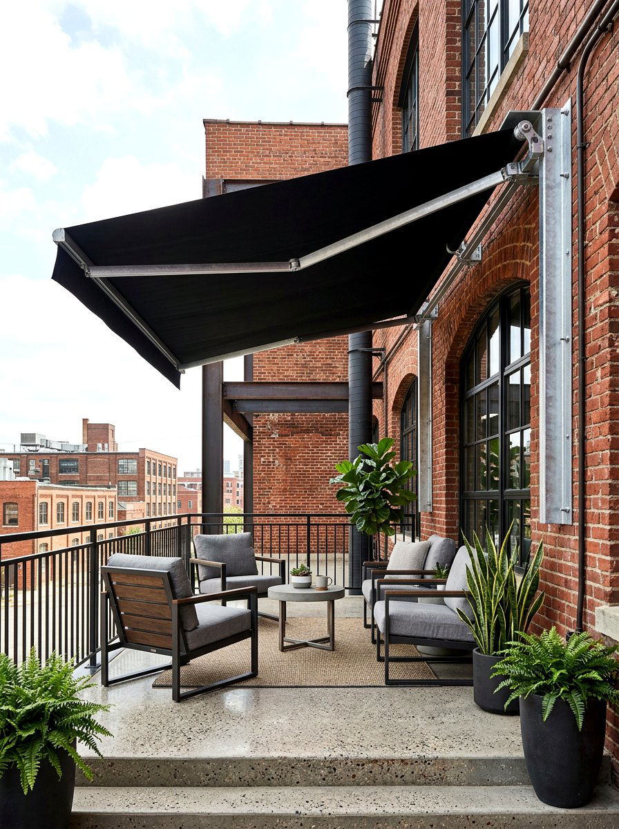 Industrial Retractable Awning - 30 retractable awning ideas