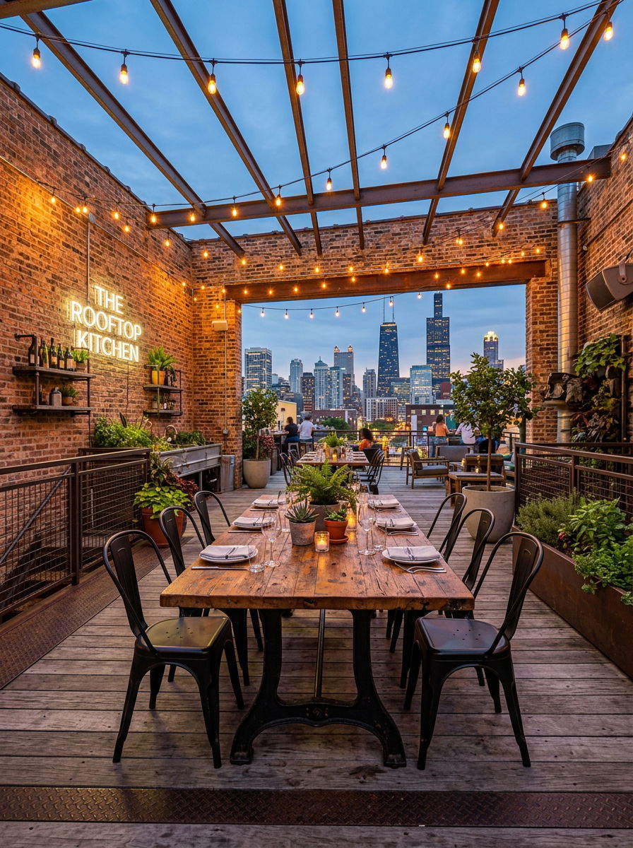 Industrial Rooftop Decor - 30 rooftop deck ideas