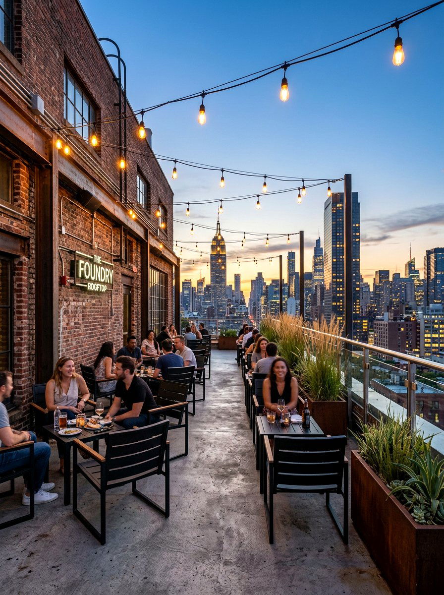 Industrial Rooftop Patio - 30 rooftop patio ideas