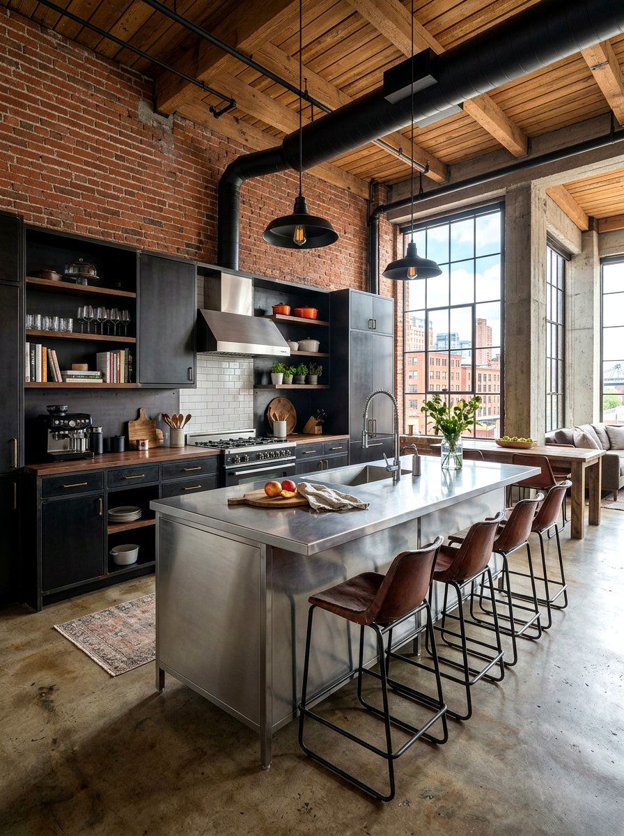 Industrial Rustic Kitchen - 30 rustic kitchen ideas