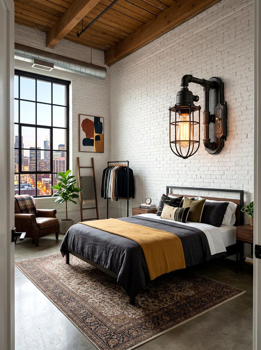 Industrial Sconce - 30 bedside lighting ideas