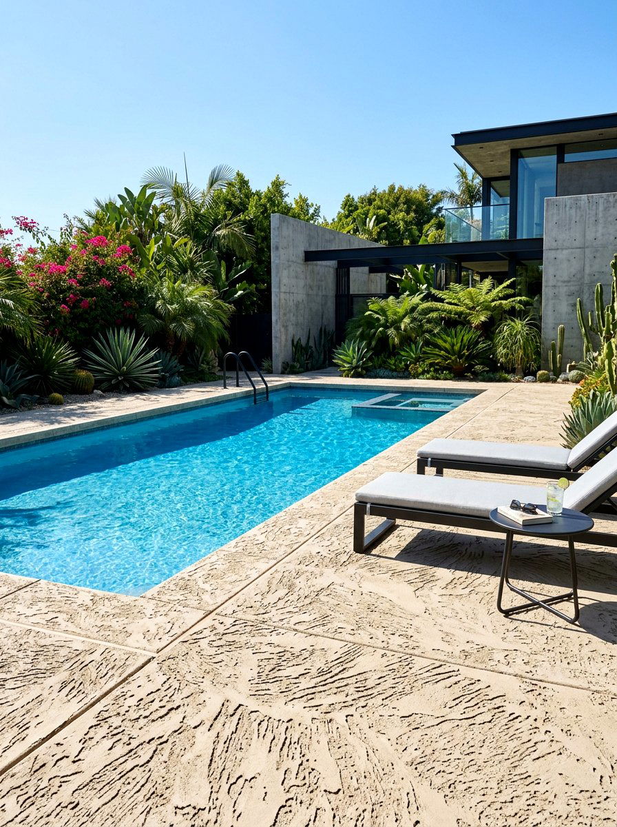 30 Textured Stucco Backyard Ideas For Luxe Low-Maintenance Style