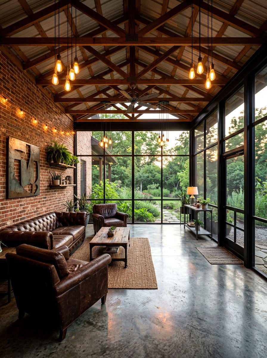 Industrial Screened In Porch - 30 screened in porch ideas