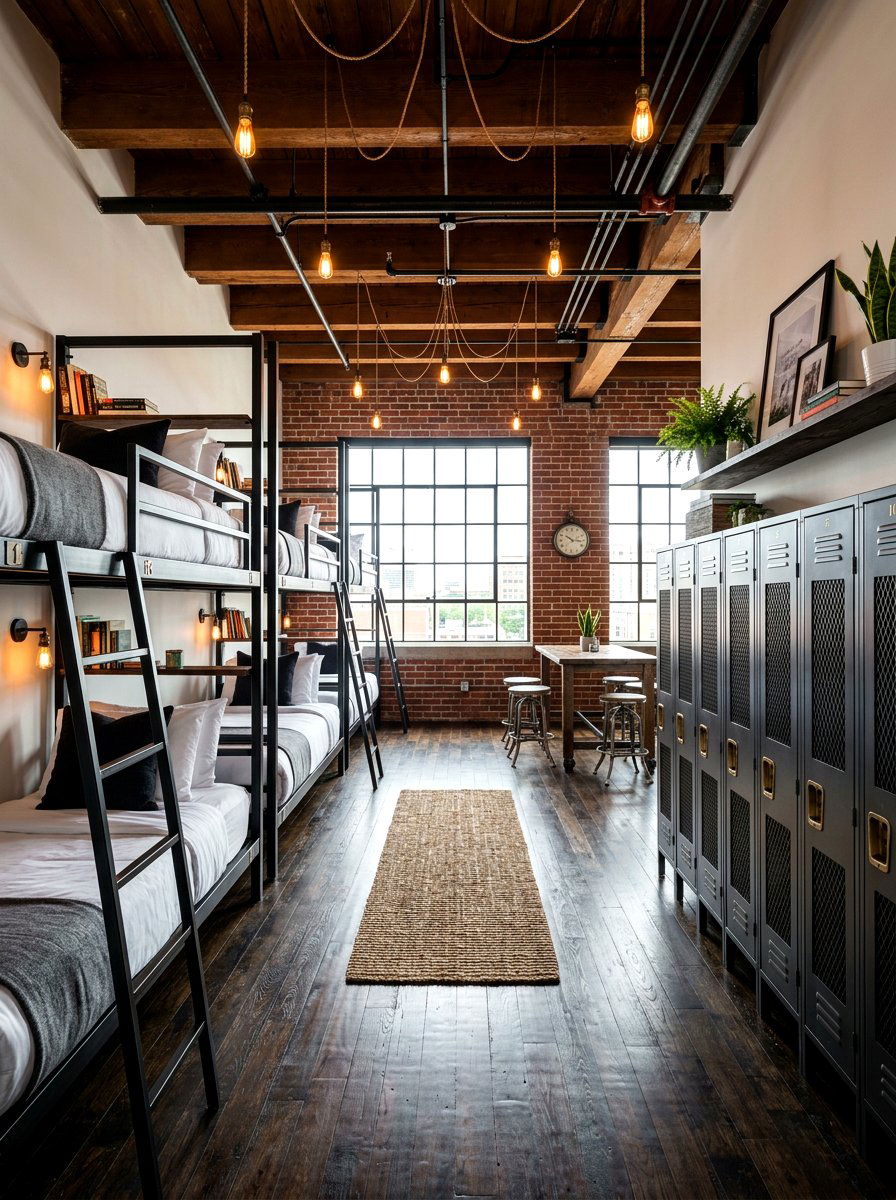 Industrial Shared Bedroom - 30 shared sibling room ideas