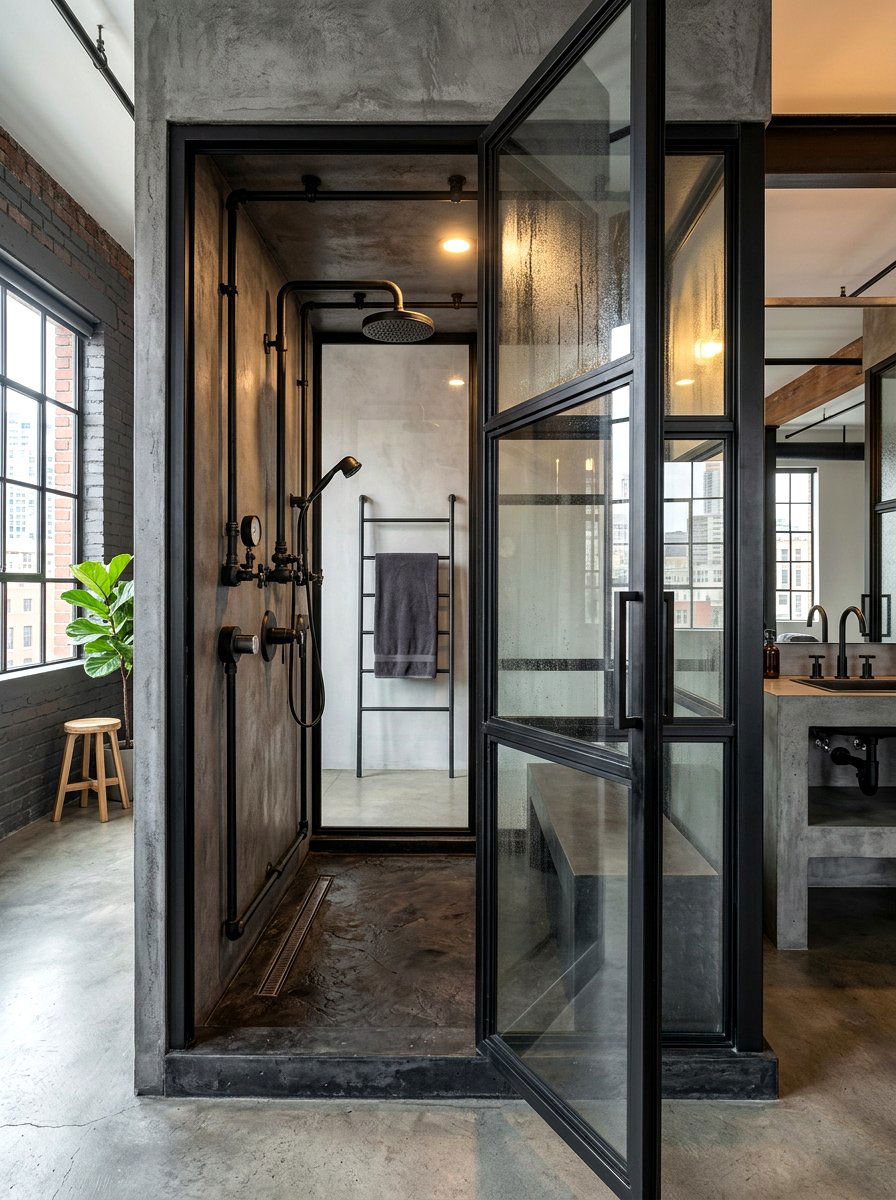 Industrial Steam Shower Style - 30 steam shower bathroom ideas