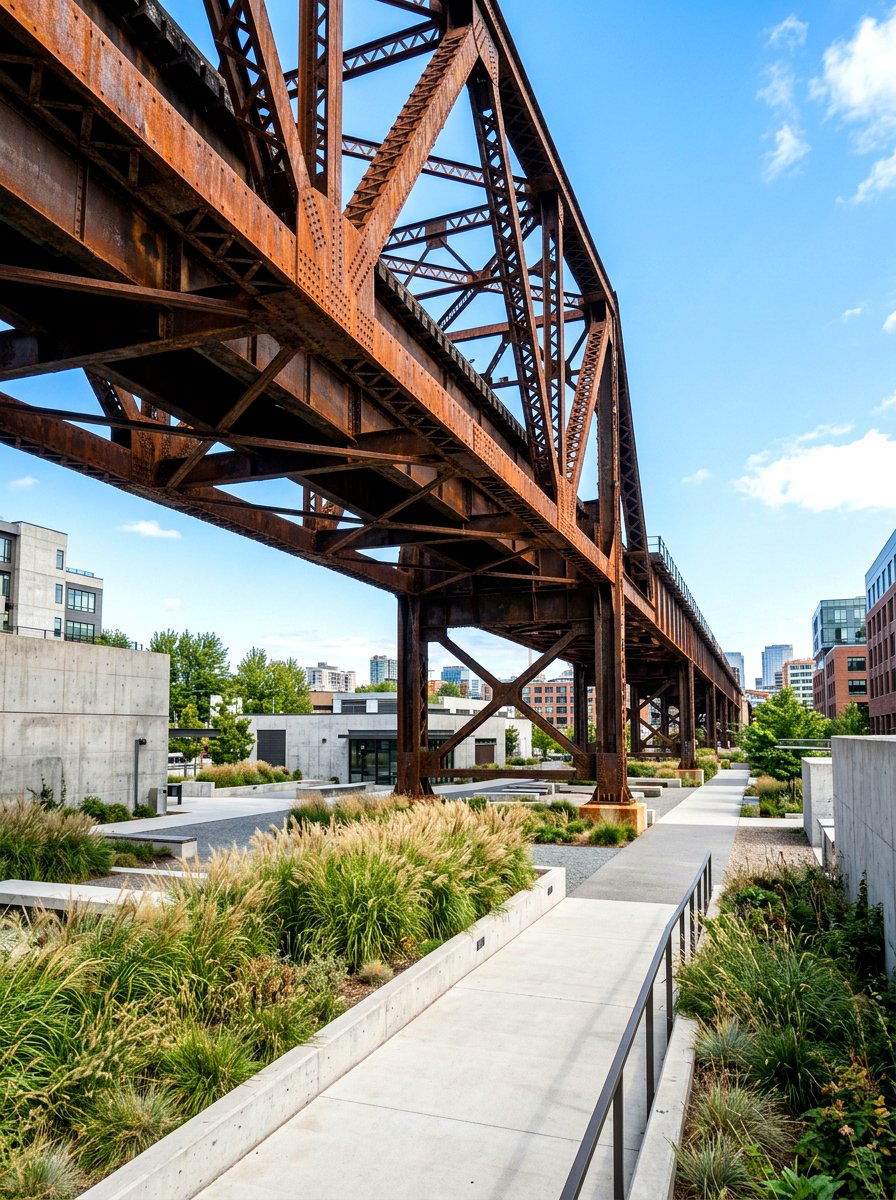 Industrial Steel Bridge - 30 pond bridge ideas