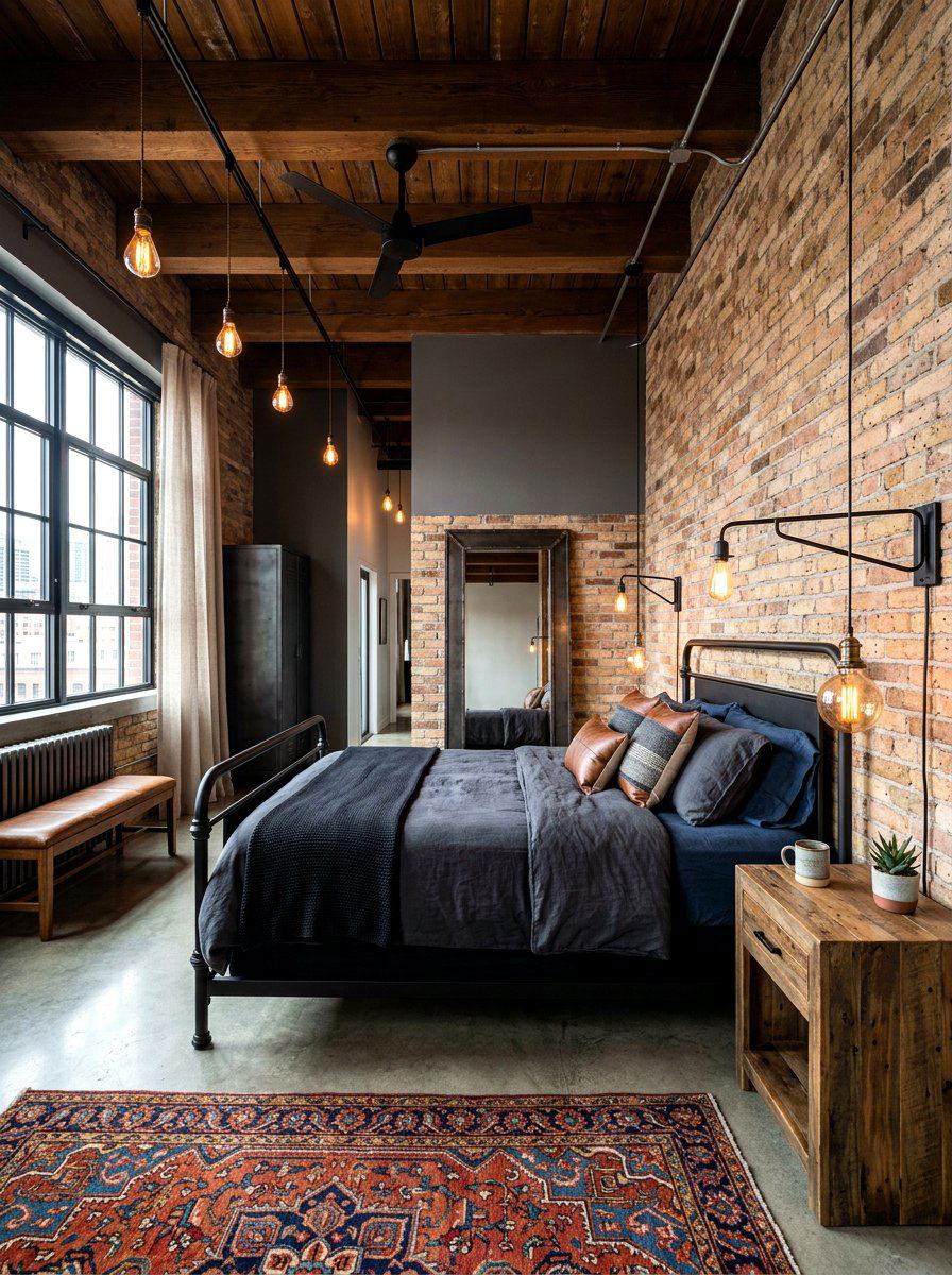 Industrial Style Bedroom - 30 teen bedroom ideas